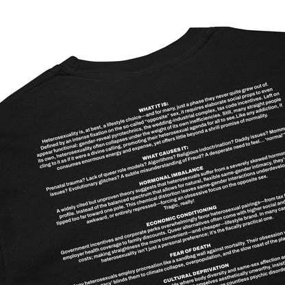 WHAT EXACTLY IS HETEROSEXUALITY LONG SLEEVE IN BLACK/WHITE