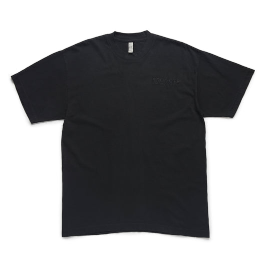 PROMO HOMO SS EMBROIDERED - BLACK/BLACK